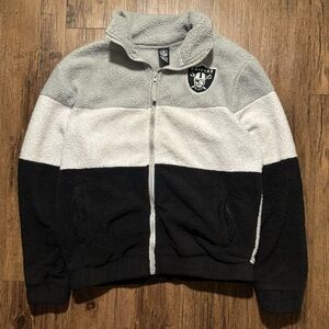 NFL Las Vegas Raiders fleece zip up jacket